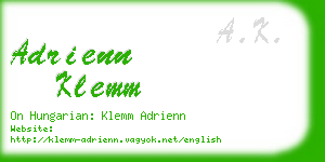 adrienn klemm business card